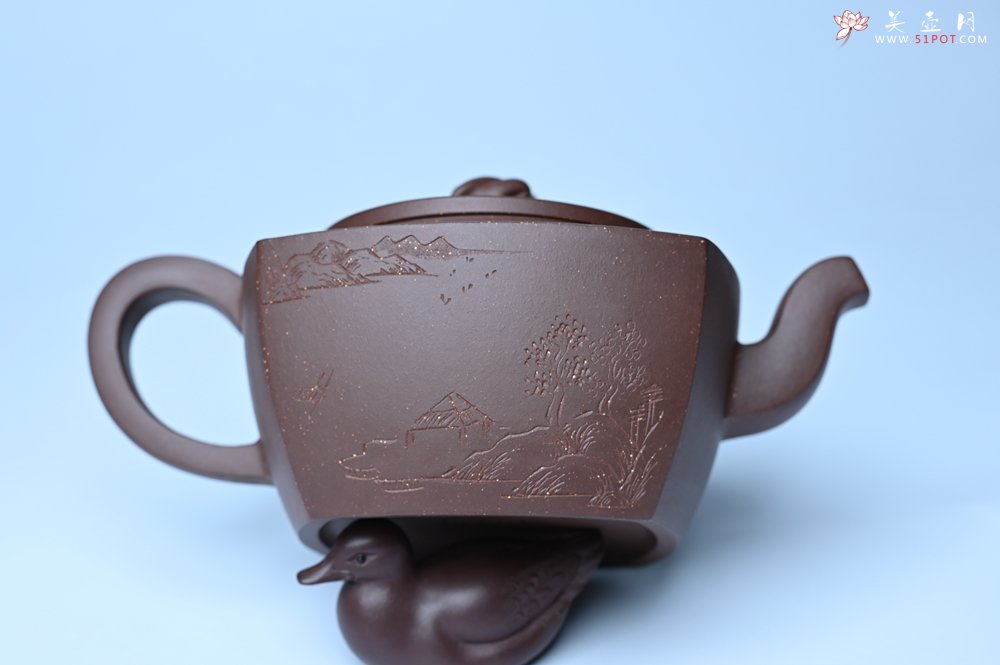 紫砂壶图片：美壶年底特惠 精工卧虎藏龙壶 难度大 茶人醉爱 - 美壶网