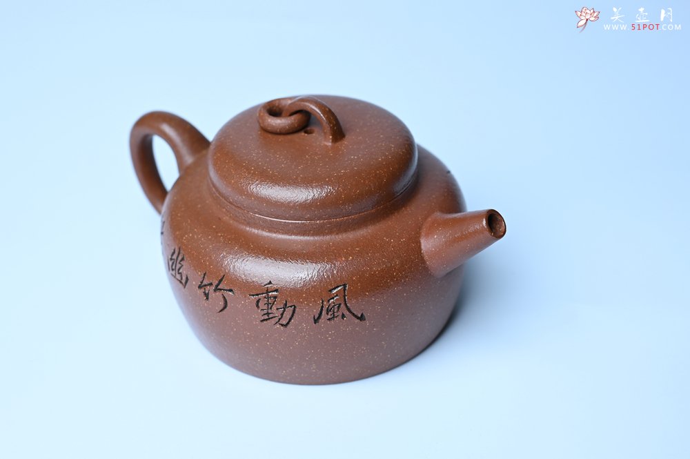 紫砂壶图片：美壶特惠 养过油润降坡泥圈钮德中壶 茶人醉爱 - 美壶网