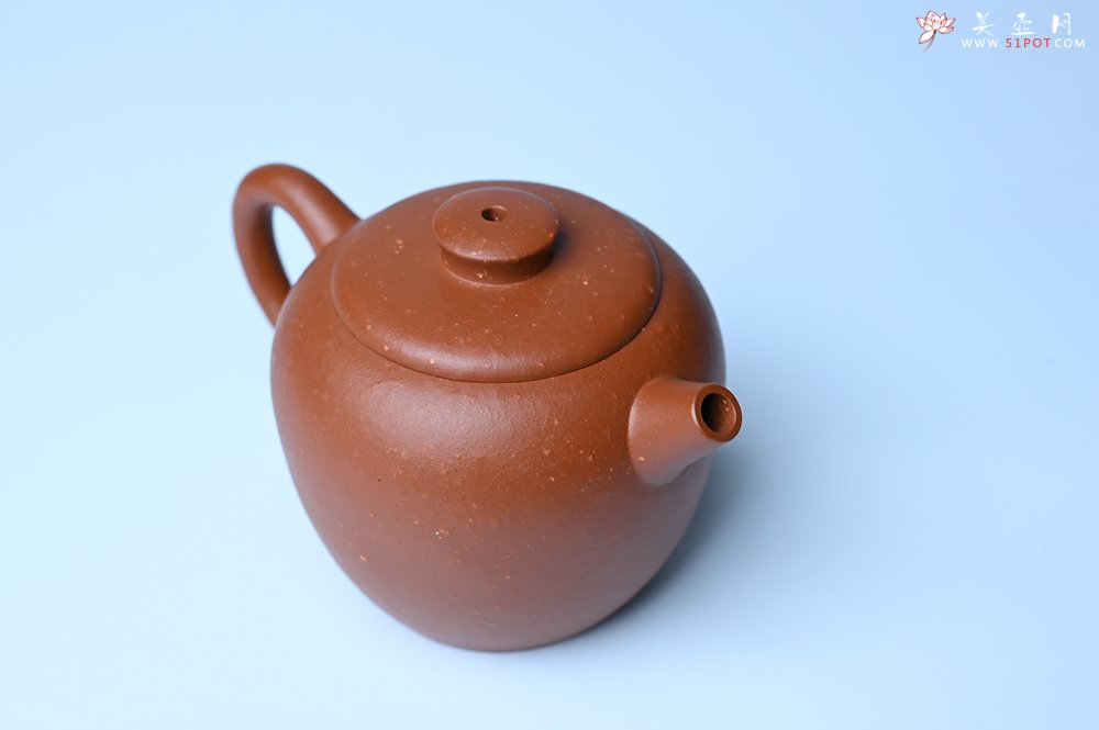 紫砂壶图片：美壶特惠 精品粗砂红泥巨轮壶 茶人醉爱 - 美壶网