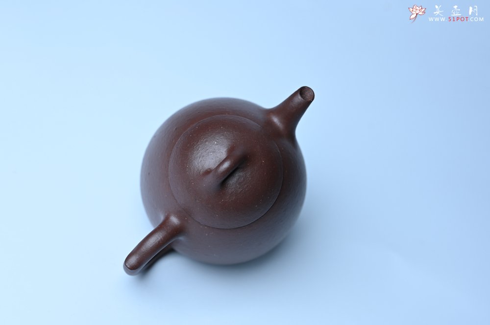 紫砂壶图片：美壶特惠 特好手磨料老紫泥秦权 茶人醉爱 - 美壶网