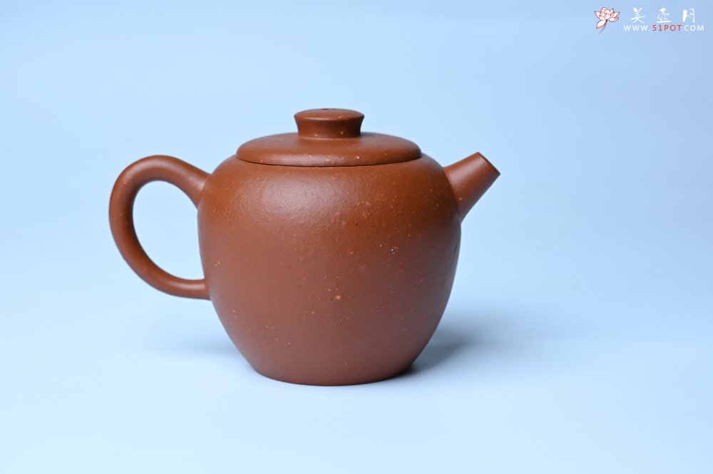 紫砂壶图片：美壶特惠 精品粗砂红泥巨轮壶 茶人醉爱 - 美壶网