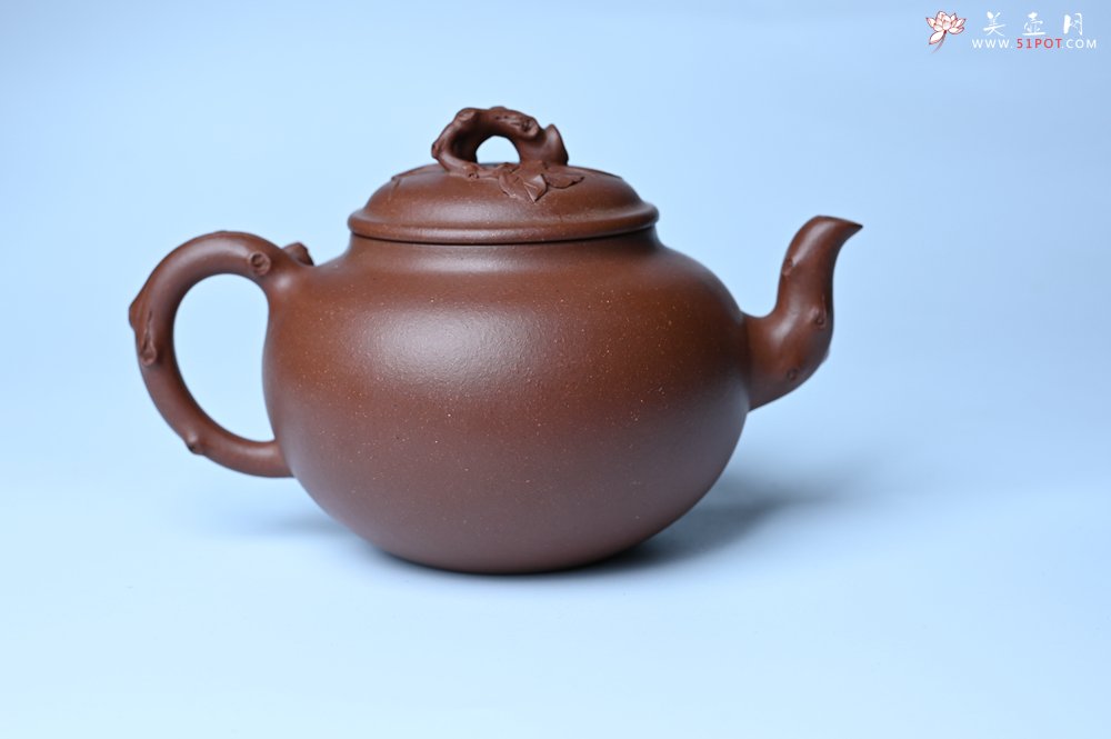 紫砂壶图片：美壶特惠 精品多子多福紫砂壶 帖叶生动细腻 送礼佳品 - 美壶网