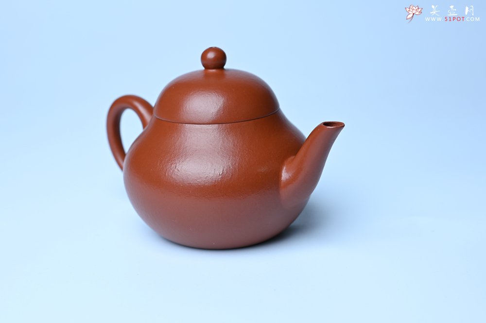 紫砂壶图片：美壶特惠 优质朱泥梨形壶 蝶恋花 茶人醉爱 - 美壶网