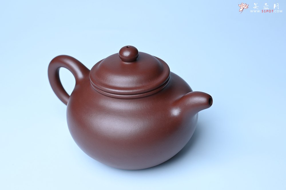 紫砂壶图片：潜力股周小培老师 4号井深井红皮龙 超精致全手工莲子茶壶 - 美壶网