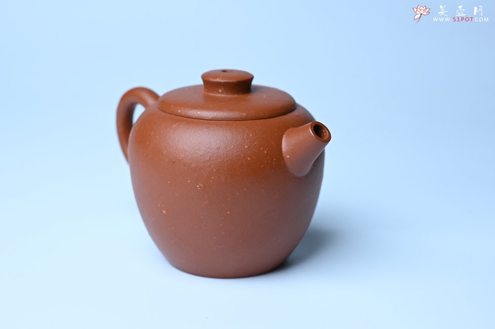 紫砂壶图片：美壶特惠 精品粗砂红泥巨轮壶 茶人醉爱 - 美壶网