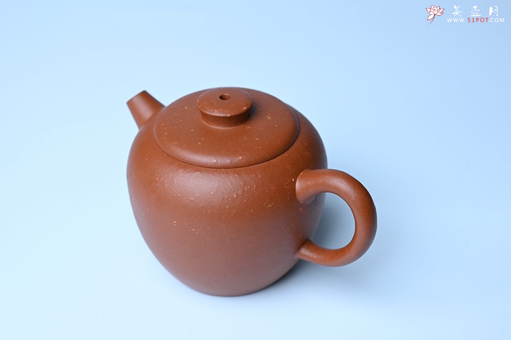 紫砂壶图片：美壶特惠 精品粗砂红泥巨轮壶 茶人醉爱 - 美壶网