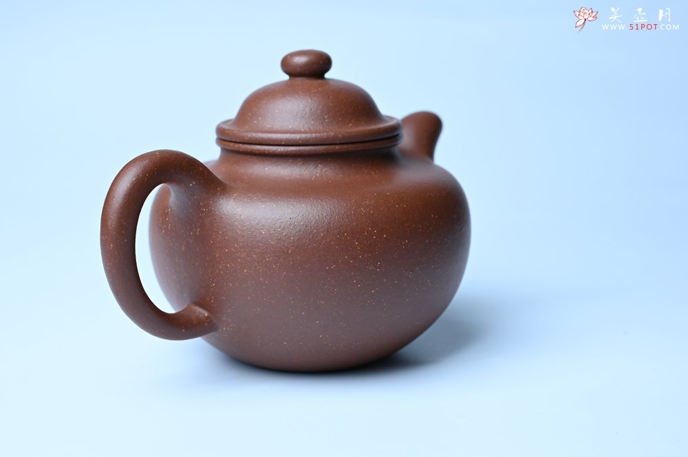 紫砂壶图片：美壶特惠 精致降坡泥大亨掇只壶 茶人醉爱 - 美壶网
