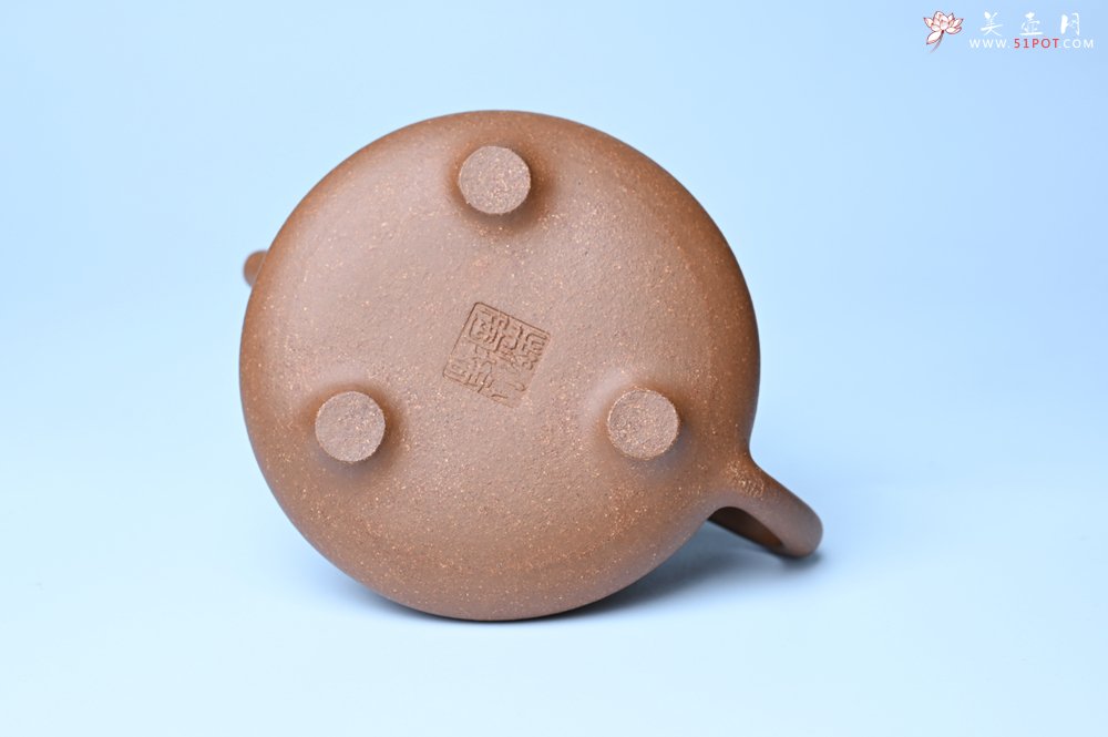 紫砂壶图片：油润五彩段泥 全手工薄胎子冶石瓢 难度大 骨肉匀挺 文气装饰罗汉图 - 美壶网