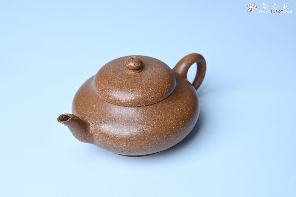 紫砂壶图片：美壶特惠 特好老段泥精致合欢壶 茶人醉爱 - 美壶网