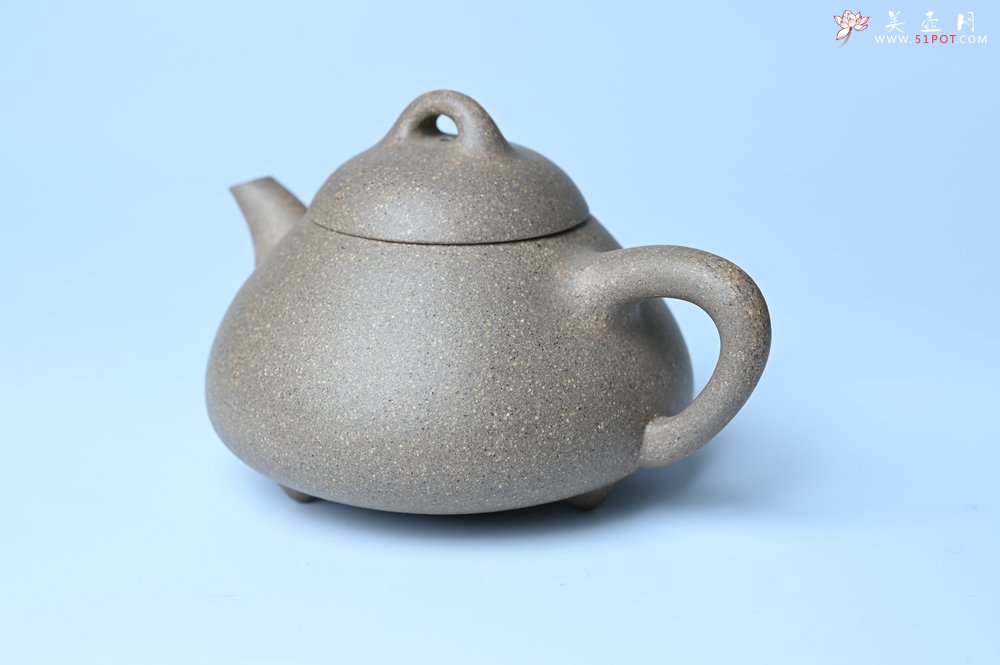 紫砂壶图片：美壶特惠 特好松花段泥精工乳瓢茶壶 茶人醉爱 - 美壶网