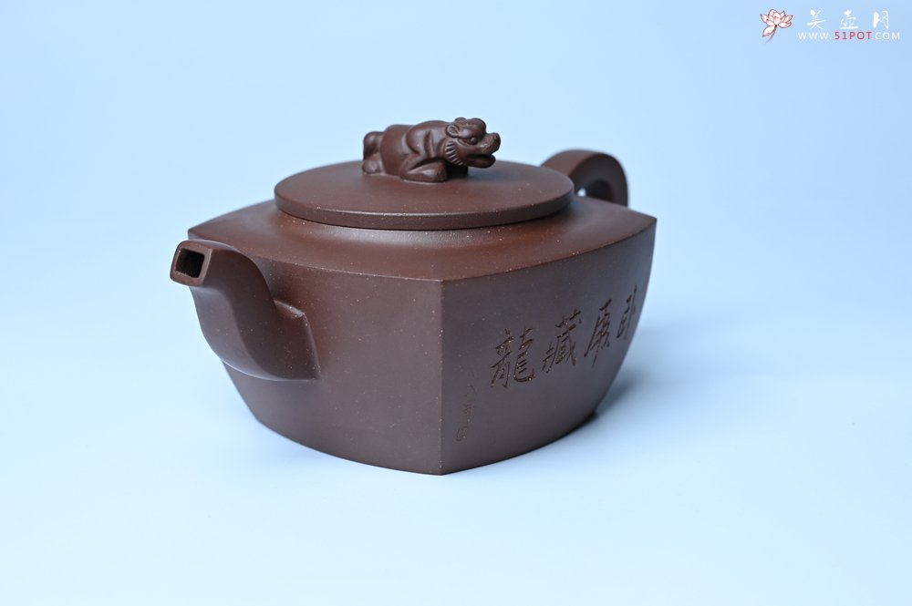 紫砂壶图片：美壶年底特惠 精工卧虎藏龙壶 难度大 茶人醉爱 - 美壶网