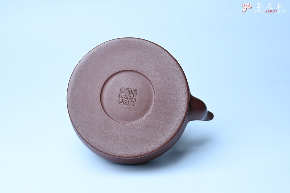 紫砂壶图片：潜力股周小培老师 4号井深井红皮龙 超精致全手工天星提梁壶 - 美壶网