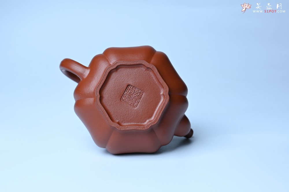 紫砂壶图片：美壶特惠 老朱泥高菱壶 茶人醉爱 - 美壶网