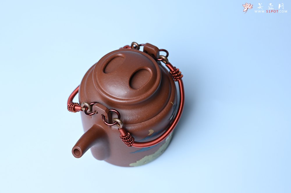 紫砂壶图片：美壶特惠 特好红皮龙精工洋桶壶 茶人醉爱 - 美壶网