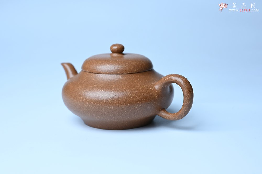 紫砂壶图片：美壶特惠 特好老段泥精致合欢壶 茶人醉爱 - 美壶网