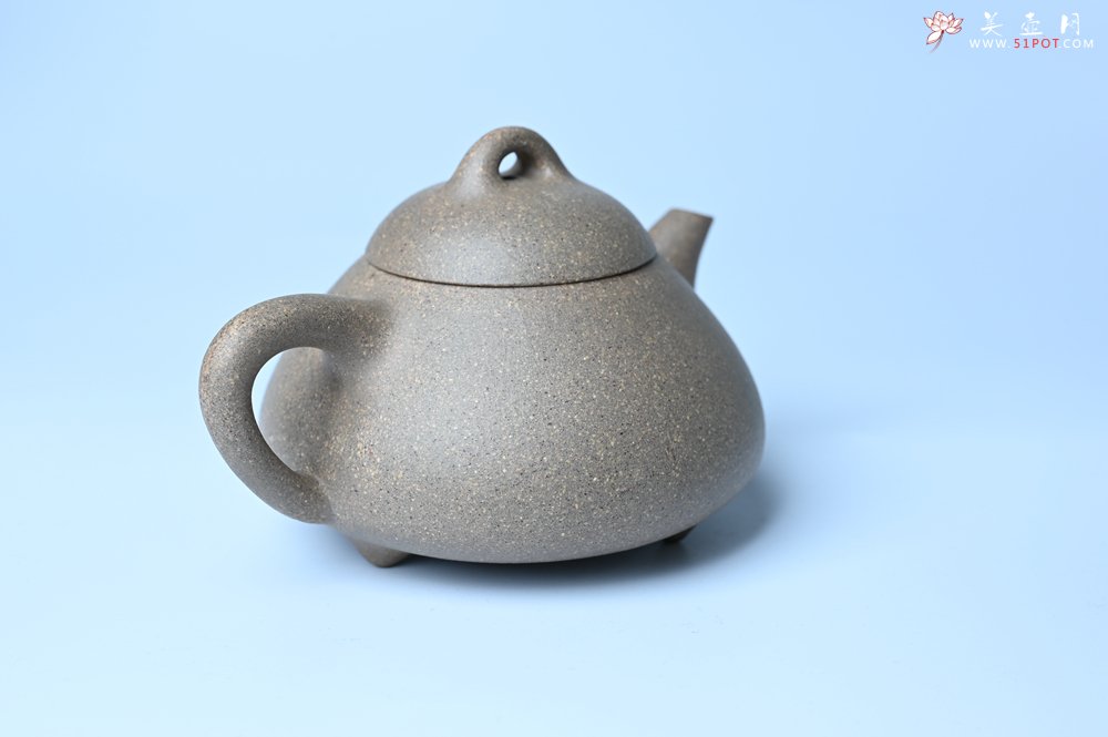 紫砂壶图片：美壶特惠 特好松花段泥精工乳瓢茶壶 茶人醉爱 - 美壶网