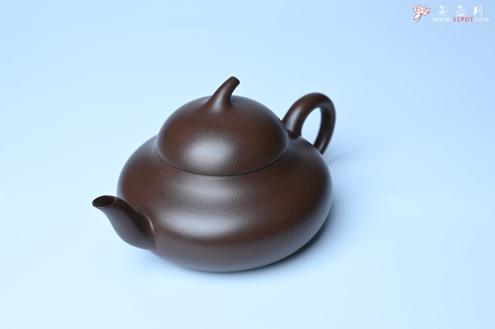 紫砂壶图片：美壶特惠 特好老紫泥茄段梨形壶 茶人醉爱 - 美壶网