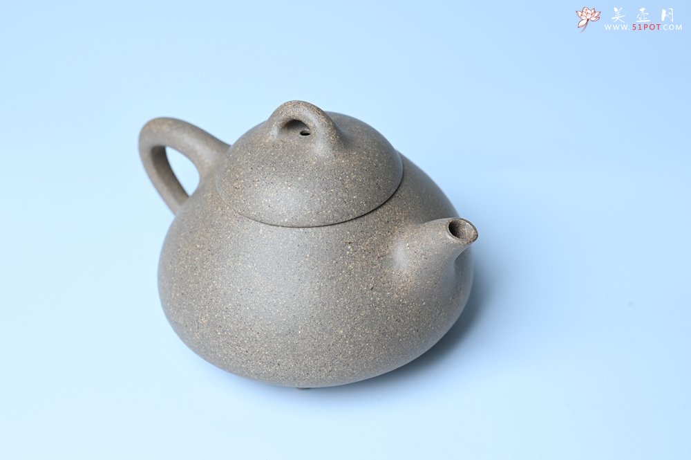紫砂壶图片：美壶特惠 特好松花段泥精工乳瓢茶壶 茶人醉爱 - 美壶网