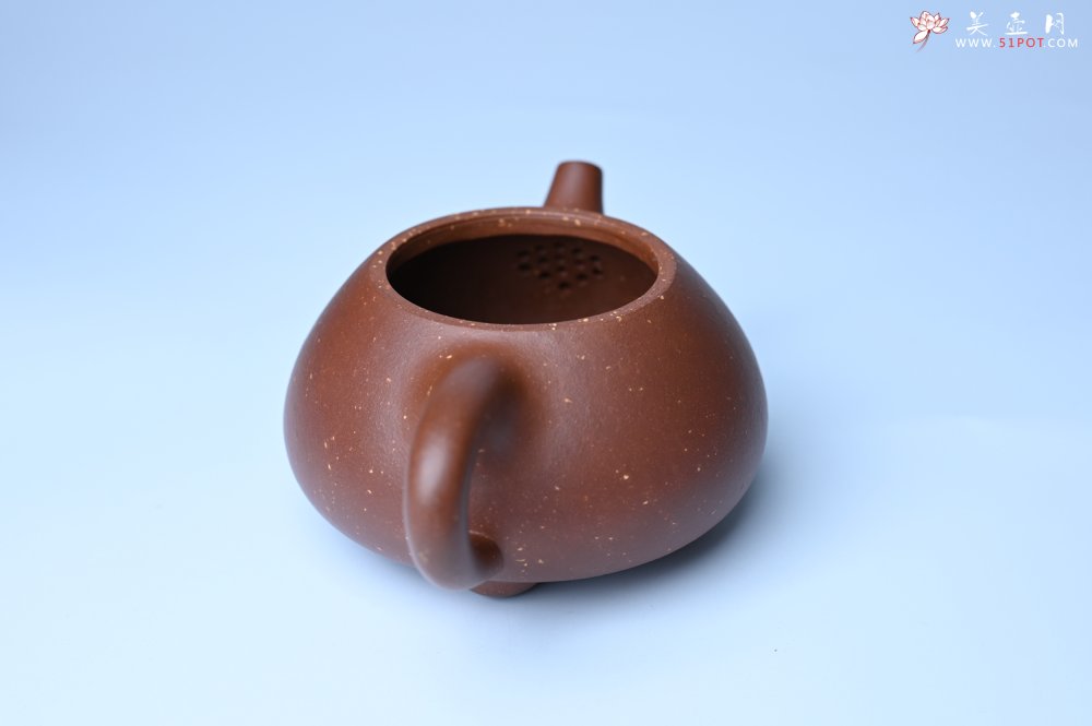 紫砂壶图片：美壶特惠 精致特好紫玉金砂满瓢景舟石瓢壶 做工和泥料不输千元作品 - 美壶网