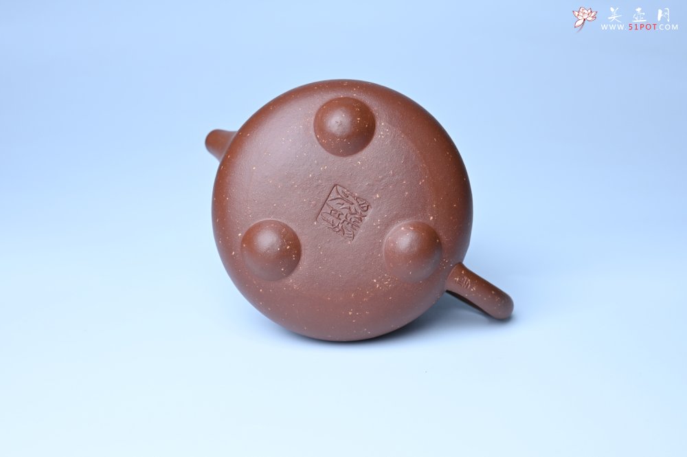 紫砂壶图片：美壶特惠 精致特好紫玉金砂满瓢景舟石瓢壶 做工和泥料不输千元作品 - 美壶网