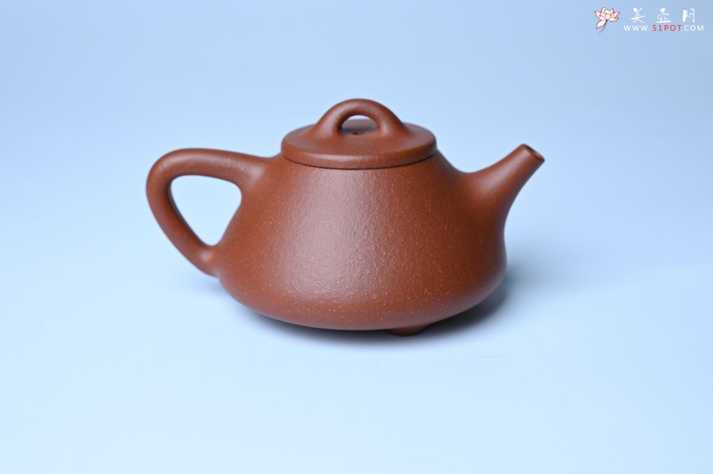 紫砂壶图片：美壶特惠 精致特好黄龙山宝山矿区红降坡泥小子冶石瓢壶 - 美壶网