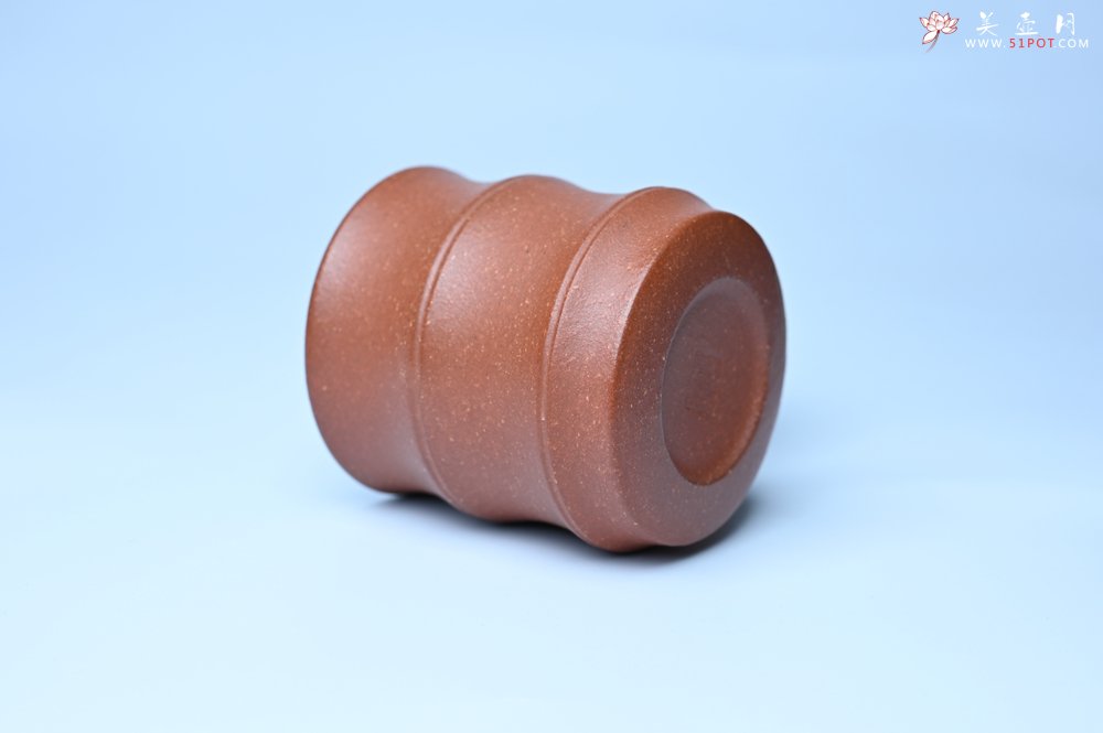 紫砂壶图片：美杯特惠 精致厚实特好降坡泥竹节主人杯 - 美壶网