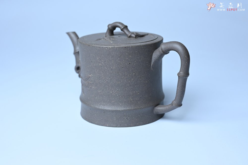 紫砂壶图片：美壶特惠 精致特好青段泥竹段壶 矿物质丰富 茶人醉爱 - 美壶网