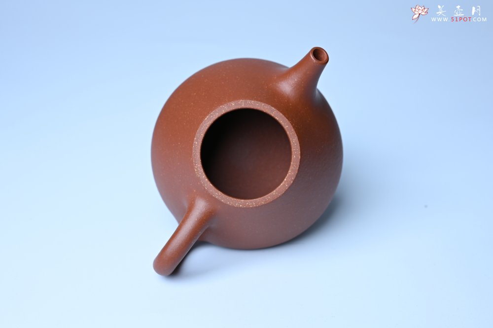 紫砂壶图片：美壶特惠 精致特好黄龙山宝山矿区红降坡泥小子冶石瓢壶 - 美壶网