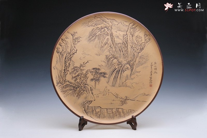 紫砂壶图片：青山绿水 - 美壶网