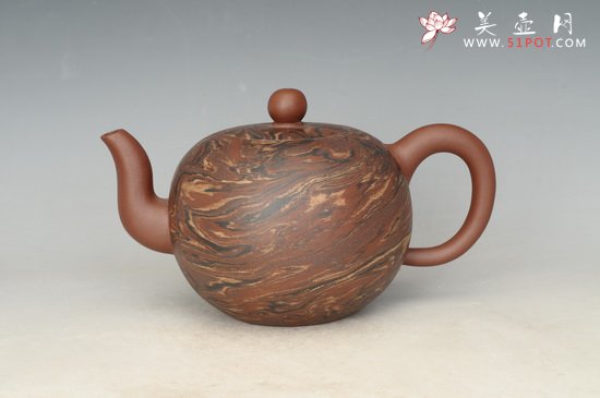 紫砂壶图片：绞泥圆珠 - 美壶网