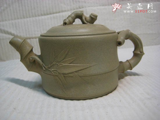 紫砂壶图片：一节竹段 - 美壶网