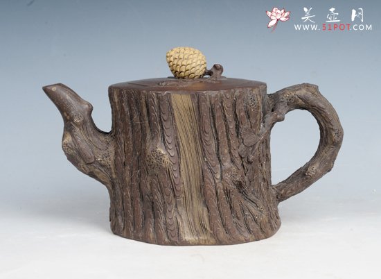 紫砂壶图片：松 - 美壶网