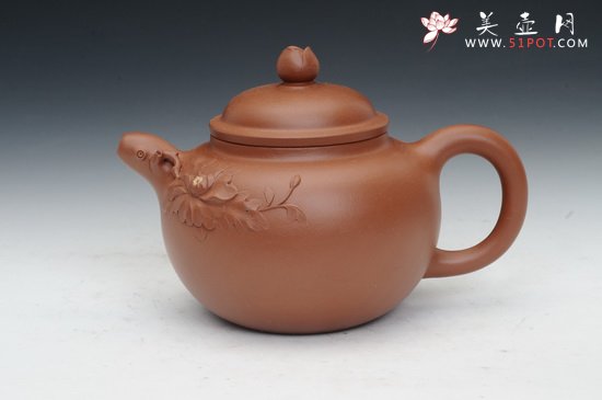 紫砂壶图片：牡丹 - 美壶网