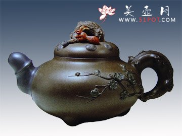 紫砂壶图片：松竹梅 - 美壶网