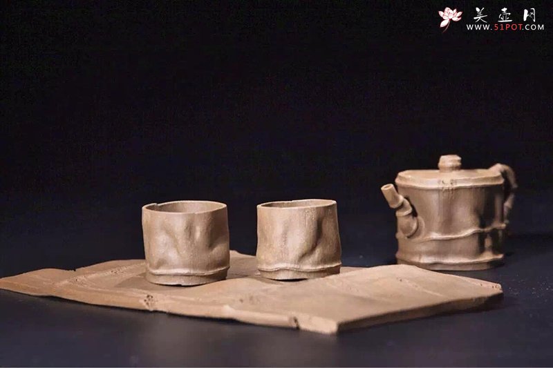 紫砂壶图片：秀竹套壶 - 美壶网