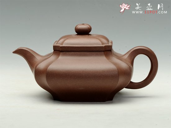 紫砂壶图片：四方抽角 - 美壶网