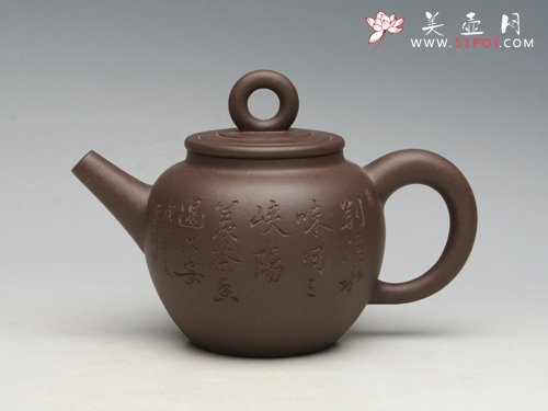 紫砂壶图片：紫金（全手工） - 美壶网