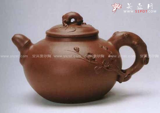 紫砂壶图片：梅竹双清壶 - 美壶网