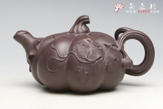 紫砂壶图片：南瓜壶 - 美壶网
