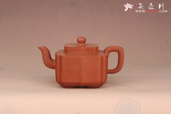 紫砂壶图片：四方菱花 - 美壶网