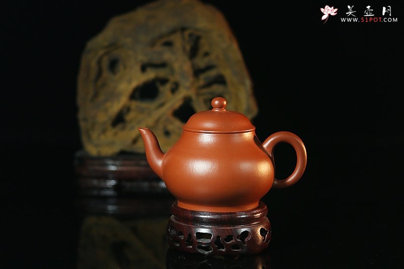 紫砂壶图片：心经一式赵庄朱泥260cc - 美壶网