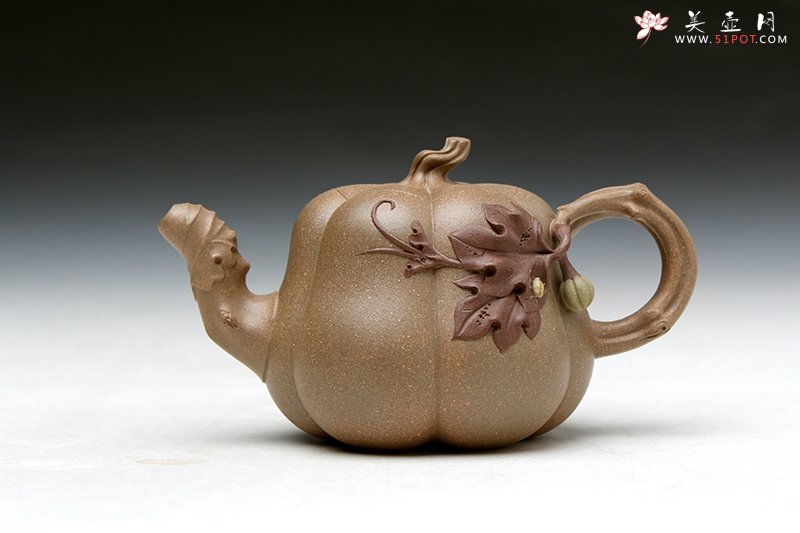 紫砂壶图片：南瓜（段泥） - 美壶网