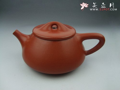 紫砂壶图片：朱泥石瓢 - 美壶网