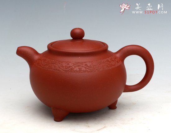 紫砂壶图片：三足玉润 - 美壶网