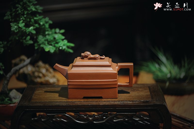 紫砂壶图片：青狮玉带壶 - 美壶网