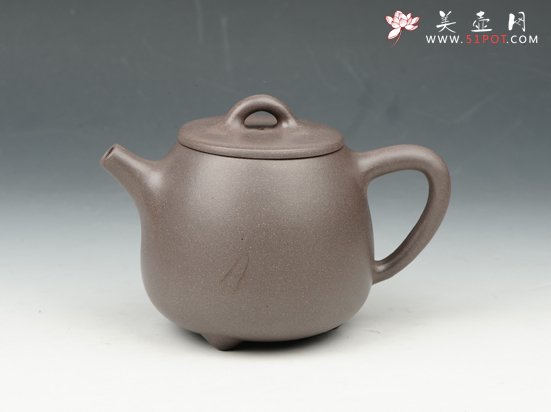 紫砂壶图片：高石瓢 350cc 原矿高温青段 - 美壶网
