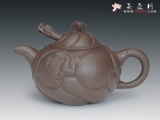 紫砂壶图片：鱼化龙 - 美壶网