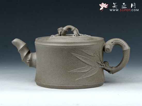 紫砂壶图片：一节竹段 - 美壶网