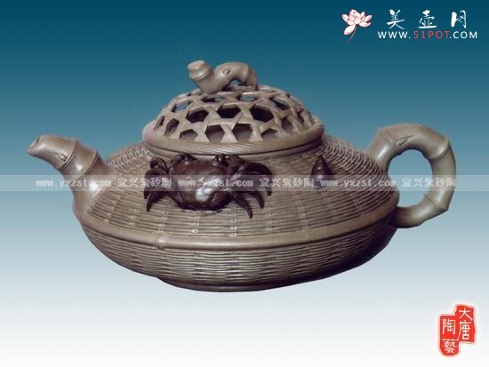 紫砂壶图片：雅竹野趣 - 美壶网