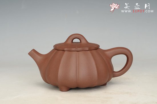 紫砂壶图片：锦囊石瓢 - 美壶网